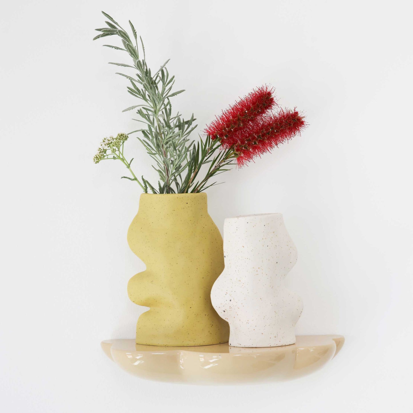 Fluxo Ceramic Vase - Large Pistachio Green