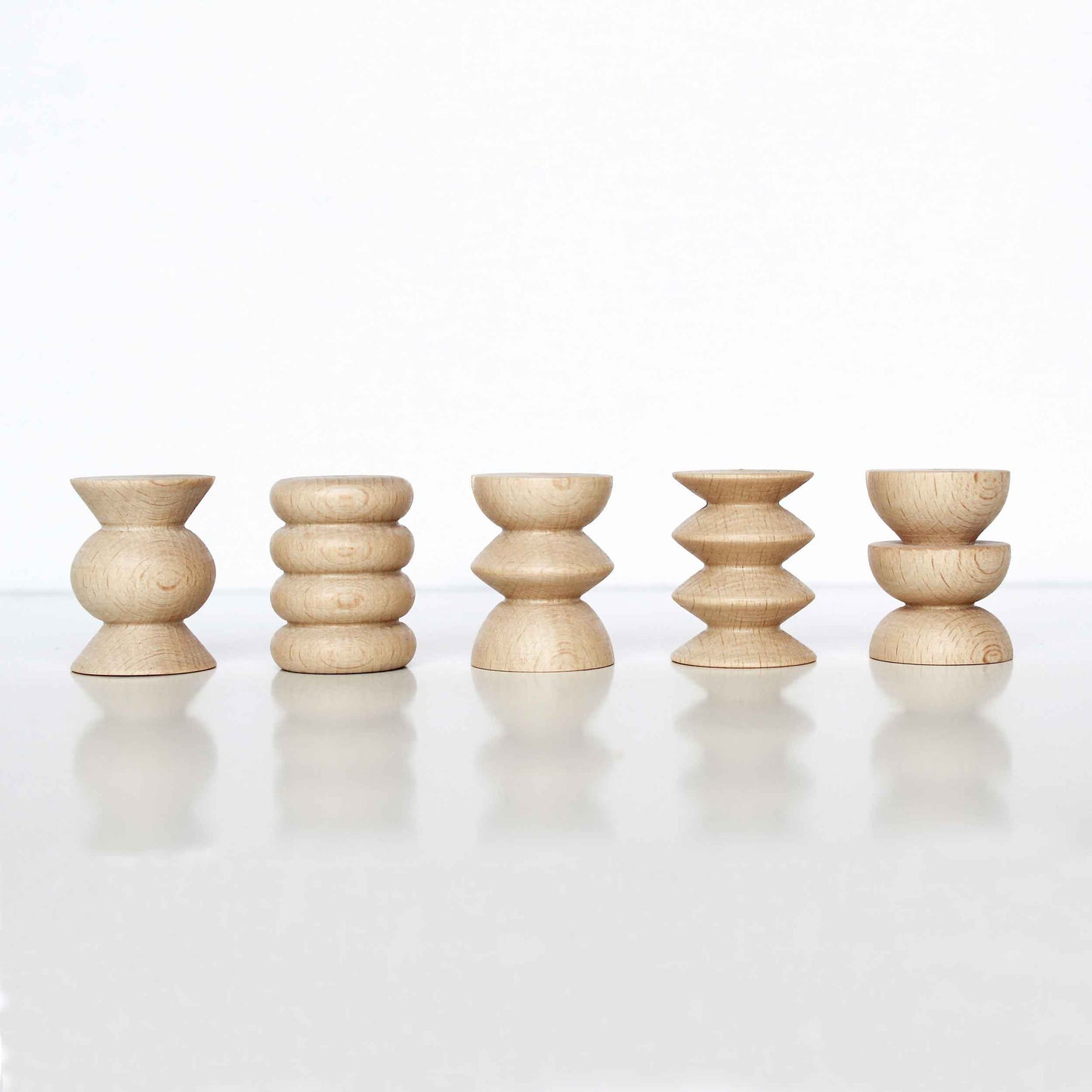 Totem Wooden Picture / Postcard Stand - Set of 5 Short