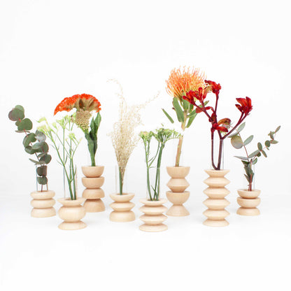 Totem Wooden Vase - Short Nº 3
