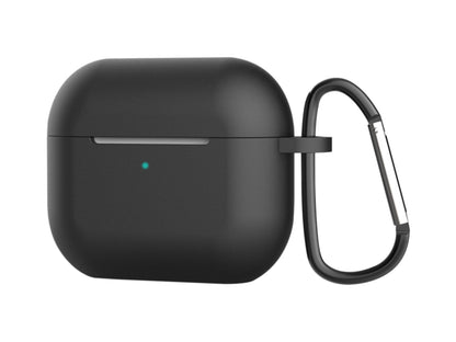 Capa protetora de silicone para auriculares Techancy, KC2114, compatível com AirPods 3.ª geração, Preto