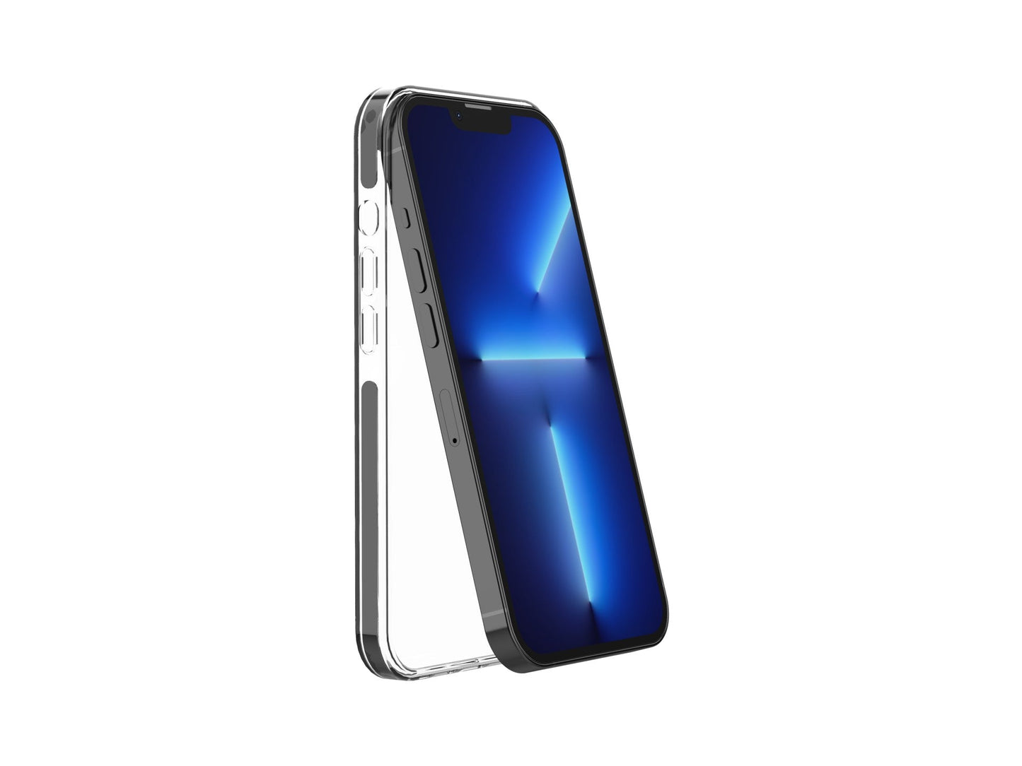 Capa transparente para telemóvel Techancy New Acrylic, KX5602, compatível com iPhone 7/8/Se2, transparente + Preto