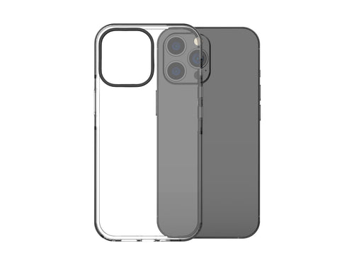 Capa transparente para telemóvel Techancy New Acrylic, KX5602, compatível com iPhone XR, transparente + Preto