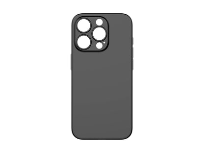 Techancy Capa Para Telemóvel Ultra Fina Preta KX5604, Compatível Com O Telemóvel Iphone 14 Pro, Material Pp De 0,5 Mm.